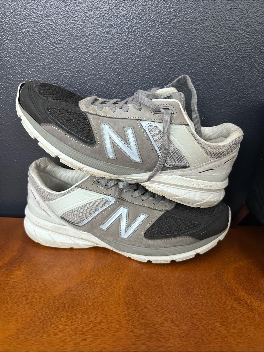 New Balance 990V5 Marblehead Men's Gray Running Sneakers